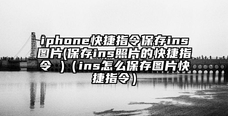 iphone快捷指令保存ins图片(保存ins照片的快捷指令 )（ins怎么保存图片快捷指令）