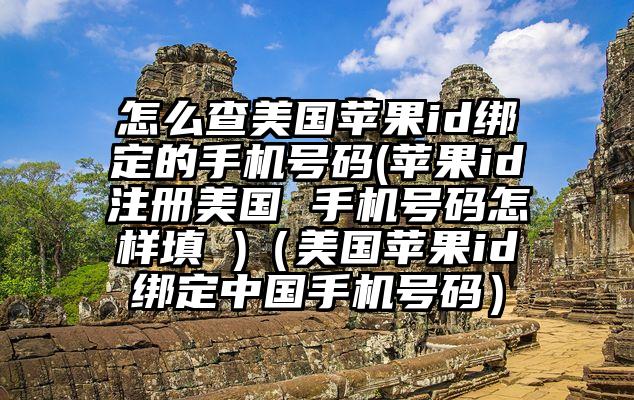 怎么查美国苹果id绑定的手机号码(苹果id注册美国 手机号码怎样填 )（美国苹果id绑定中国手机号码）