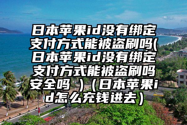 日本苹果id没有绑定支付方式能被盗刷吗(日本苹果id没有绑定支付方式能被盗刷吗安全吗 )（日本苹果id怎么充钱进去）