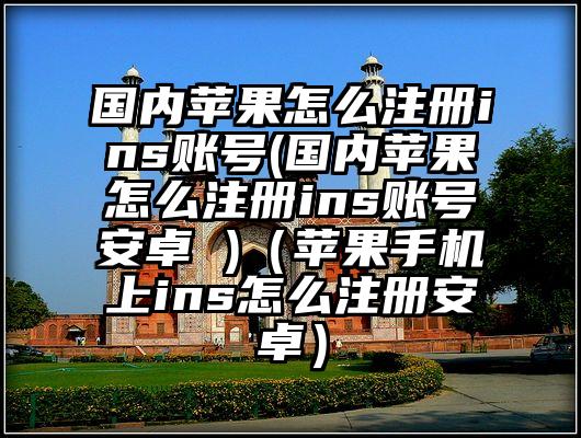 国内苹果怎么注册ins账号(国内苹果怎么注册ins账号安卓 )（苹果手机上ins怎么注册安卓）