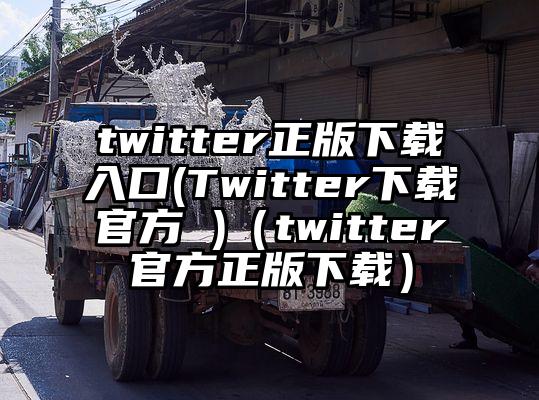 twitter正版下载入口(Twitter下载官方 )（twitter官方正版下载）