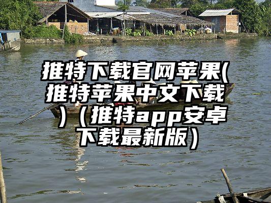 推特下载官网苹果(推特苹果中文下载 )（推特app安卓下载最新版）