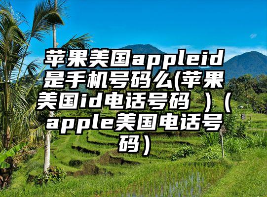 苹果美国appleid是手机号码么(苹果美国id电话号码 )（apple美国电话号码）