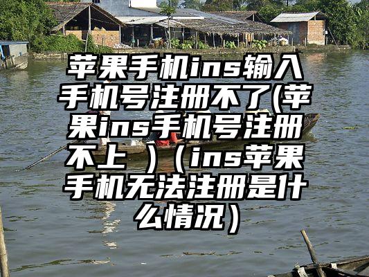 苹果手机ins输入手机号注册不了(苹果ins手机号注册不上 )（ins苹果手机无法注册是什么情况）