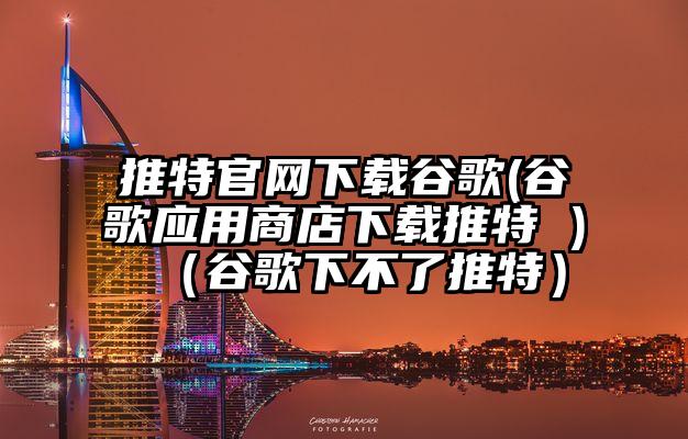 推特官网下载谷歌(谷歌应用商店下载推特 )（谷歌下不了推特）