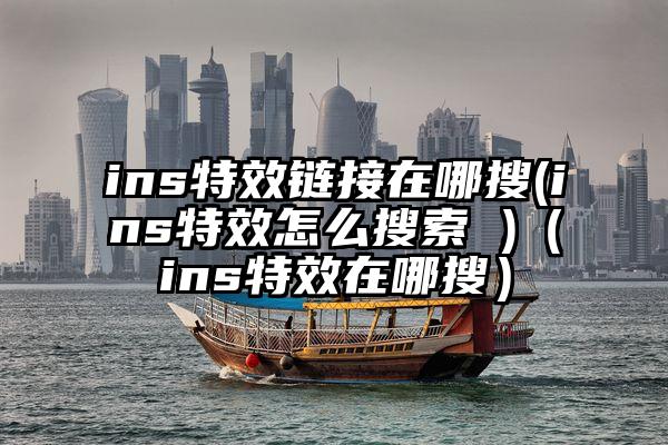 ins特效链接在哪搜(ins特效怎么搜索 )（ins特效在哪搜）