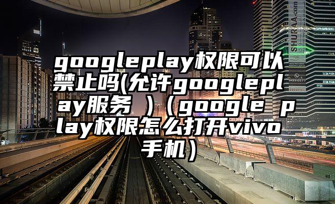 googleplay权限可以禁止吗(允许googleplay服务 )（google play权限怎么打开vivo手机）