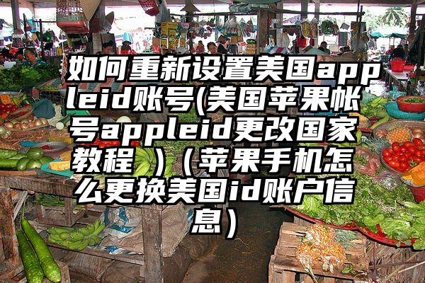 如何重新设置美国appleid账号(美国苹果帐号appleid更改国家教程 )（苹果手机怎么更换美国id账户信息）