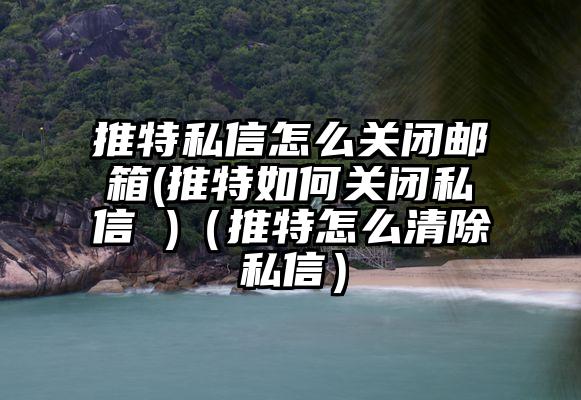 推特私信怎么关闭邮箱(推特如何关闭私信 )（推特怎么清除私信）