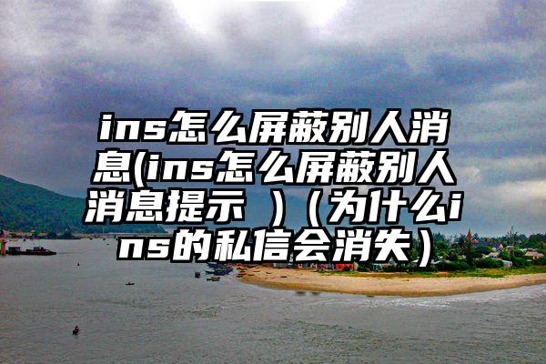 ins怎么屏蔽别人消息(ins怎么屏蔽别人消息提示 )（为什么ins的私信会消失）