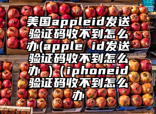 美国appleid发送验证码收不到怎么办(apple id发送验证码收不到怎么办 )（iphoneid验证码收不到怎么办