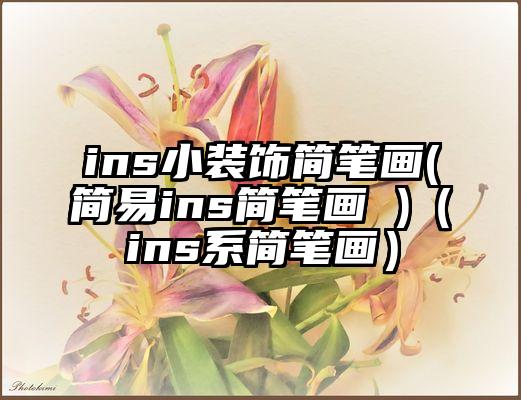 ins小装饰简笔画(简易ins简笔画 )（ins系简笔画）