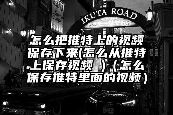 怎么把推特上的视频保存下来(怎么从推特上保存视频 )（怎么保存推特里面的视频）