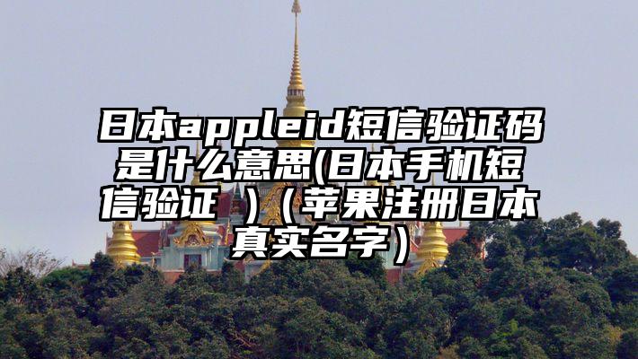 日本appleid短信验证码是什么意思(日本手机短信验证 )（苹果注册日本真实名字）