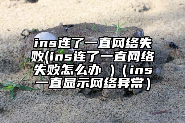 ins连了一直网络失败(ins连了一直网络失败怎么办 )（ins一直显示网络异常）