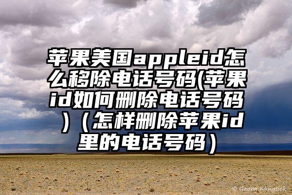 苹果美国appleid怎么移除电话号码(苹果id如何删除电话号码 )（怎样删除苹果id里的电话号码）