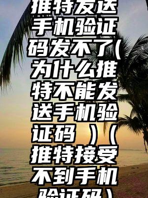 推特发送手机验证码发不了(为什么推特不能发送手机验证码 )（推特接受不到手机验证码）