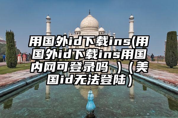 用国外id下载ins(用国外id下载ins用国内网可登录吗 )（美国id无法登陆）