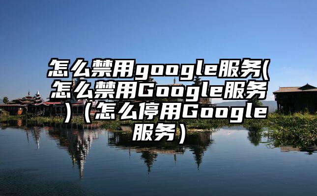 怎么禁用google服务(怎么禁用Google服务 )（怎么停用Google服务）