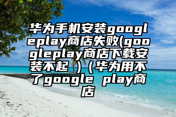 华为手机安装googleplay商店失败(googleplay商店下载安装不起 )（华为用不了google play商店