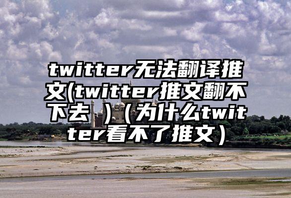 twitter无法翻译推文(twitter推文翻不下去 )（为什么twitter看不了推文）