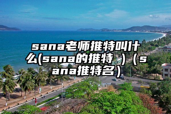 sana老师推特叫什么(sana的推特 )（sana推特名）