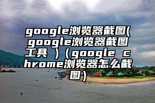 google浏览器截图(google浏览器截图工具 )（google chrome浏览器怎么截图）