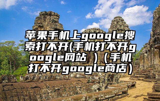 苹果手机上google搜索打不开(手机打不开google网站 )（手机打不开google商店）