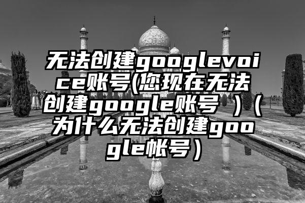 无法创建googlevoice账号(您现在无法创建google账号 )（为什么无法创建google帐号）