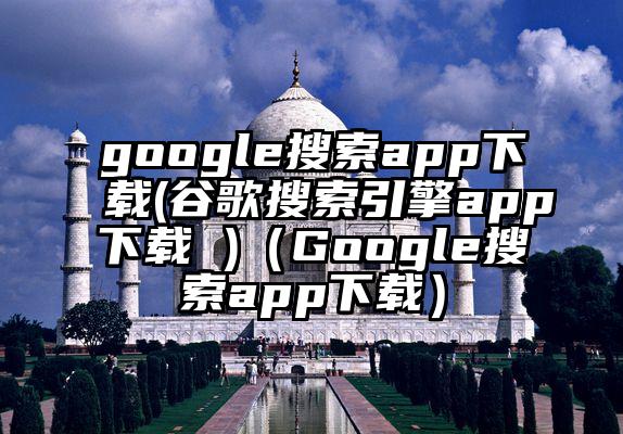 google搜索app下载(谷歌搜索引擎app下载 )（Google搜索app下载）