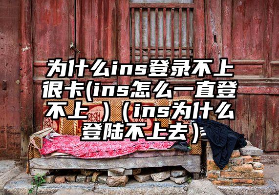 为什么ins登录不上很卡(ins怎么一直登不上 )（ins为什么登陆不上去）