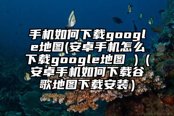 手机如何下载google地图(安卓手机怎么下载google地图 )（安卓手机如何下载谷歌地图下载安装）