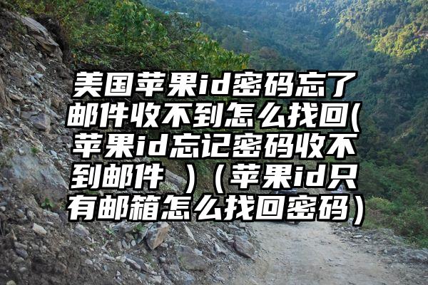 美国苹果id密码忘了邮件收不到怎么找回(苹果id忘记密码收不到邮件 )（苹果id只有邮箱怎么找回密码）