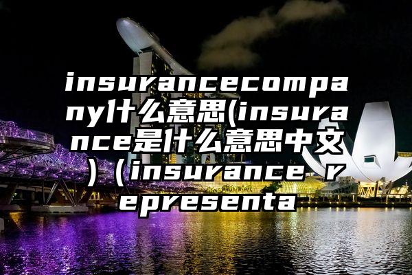 insurancecompany什么意思(insurance是什么意思中文 )（insurance representa