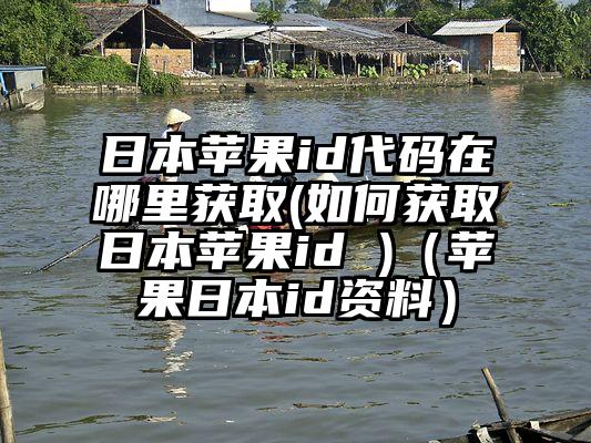 日本苹果id代码在哪里获取(如何获取日本苹果id )（苹果日本id资料）