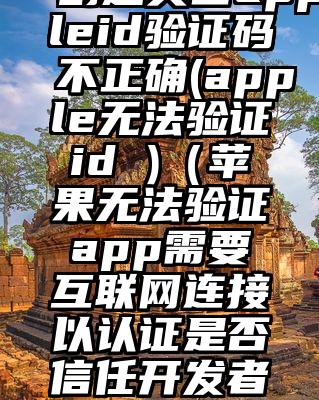 创建美国appleid验证码不正确(apple无法验证id )（苹果无法验证app需要互联网连接以认证是否信任开发者）