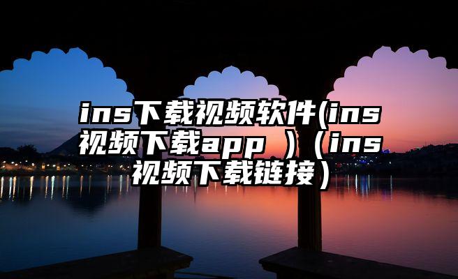 ins下载视频软件(ins视频下载app )（ins视频下载链接）