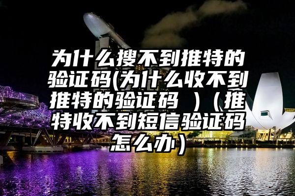 为什么搜不到推特的验证码(为什么收不到推特的验证码 )（推特收不到短信验证码怎么办）