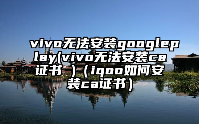 vivo无法安装googleplay(vivo无法安装ca证书 )（iqoo如何安装ca证书）