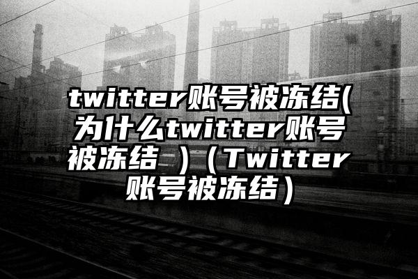 twitter账号被冻结(为什么twitter账号被冻结 )（Twitter账号被冻结）