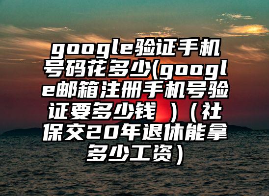 google验证手机号码花多少(google邮箱注册手机号验证要多少钱 )（社保交20年退休能拿多少工资）