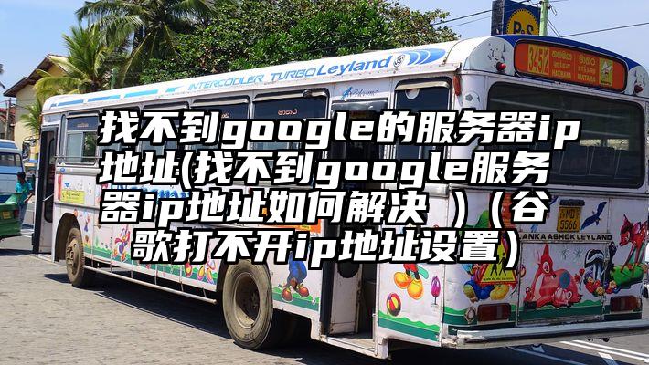 找不到google的服务器ip地址(找不到google服务器ip地址如何解决 )（谷歌打不开ip地址设置）