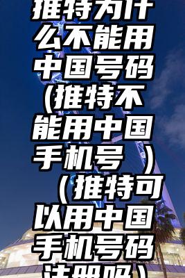 推特为什么不能用中国号码(推特不能用中国手机号 )（推特可以用中国手机号码注册吗）