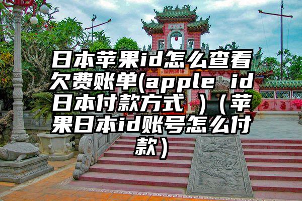 日本苹果id怎么查看欠费账单(apple id日本付款方式 )（苹果日本id账号怎么付款）