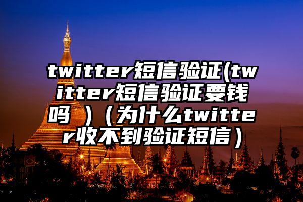 twitter短信验证(twitter短信验证要钱吗 )（为什么twitter收不到验证短信）