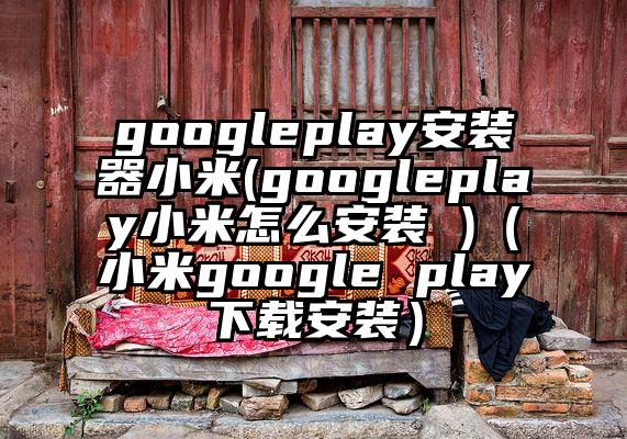 googleplay安装器小米(googleplay小米怎么安装 )（小米google play下载安装）